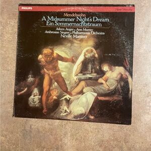 Vintage Mendelssohn a Midsummer Night's Dream Vinyl Record